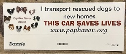 THIS CAR SAVES LIVES bumper sticker $2