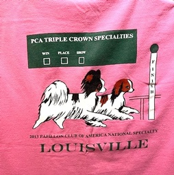 Pink T-Shirt Papillon Club of America 2XL 
