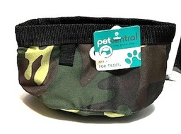 Folding pet bowl for travel - shades of green camo $2