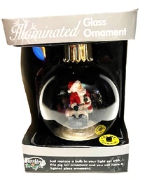Illuminated Glass Ornament $4