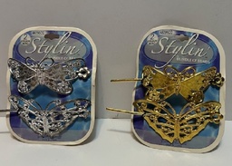 NEW  2pkgs  Gold and Silversty hair accessories.  $3