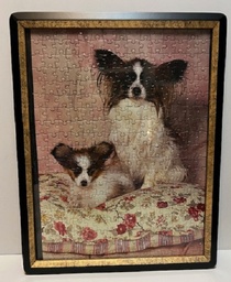 Framed Puzzle - 2  adorable  papillons