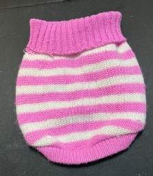Small pink and white stripe sweater