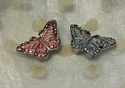 5 Butterfly charms to slip on collar