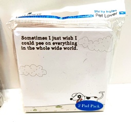 Post it note pad - I wish I could pee!!!   $2