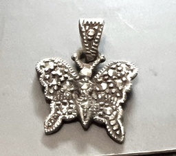Dainty marcasite butterfly pendant for necklace