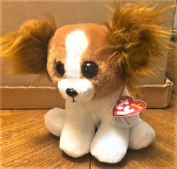 NEW Collectible Papillon dog stuffed  beanie  by TY 