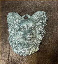 Large Pewter Papillon Face