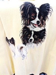 Nice ladies shirt  with lifelike images of 3 papillons - size XL