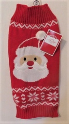 Cute Santa Face on Christmas Sweater - Medium